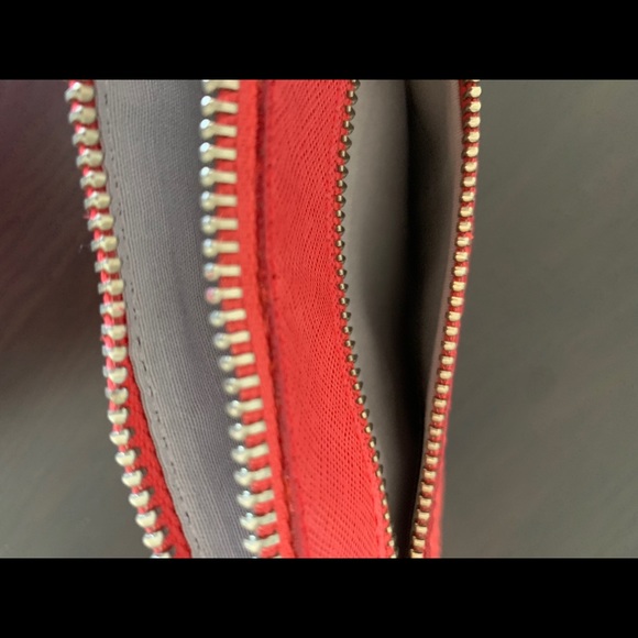 NWT Fancy leather clutch, red. - Picture 4 of 4